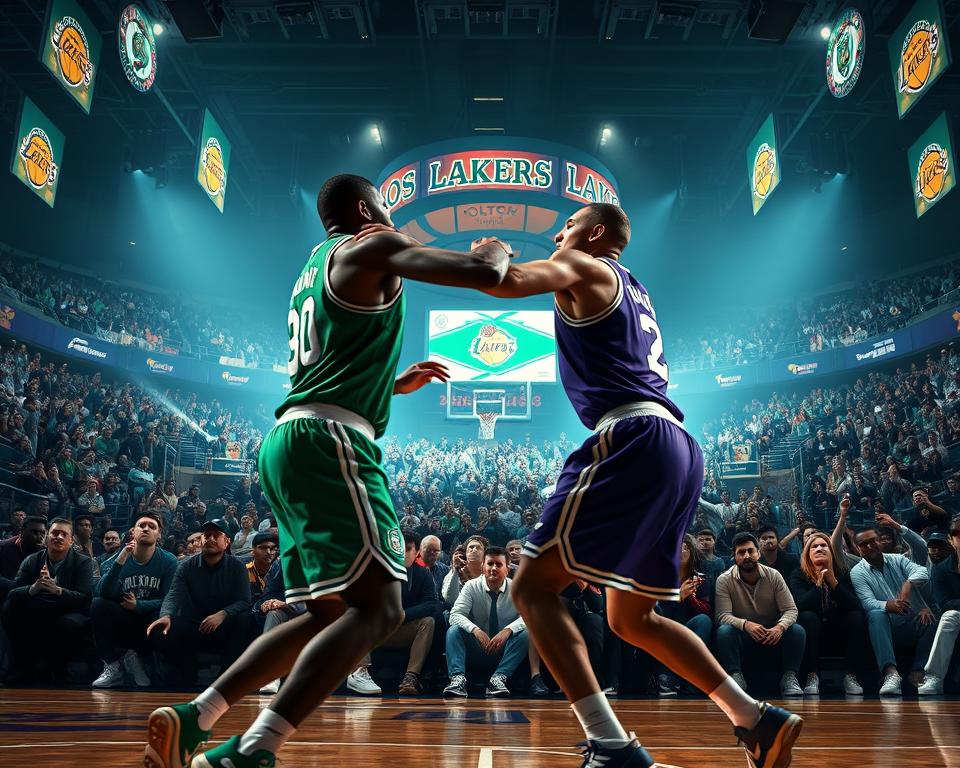 História da rivalidade Celtics x Lakers