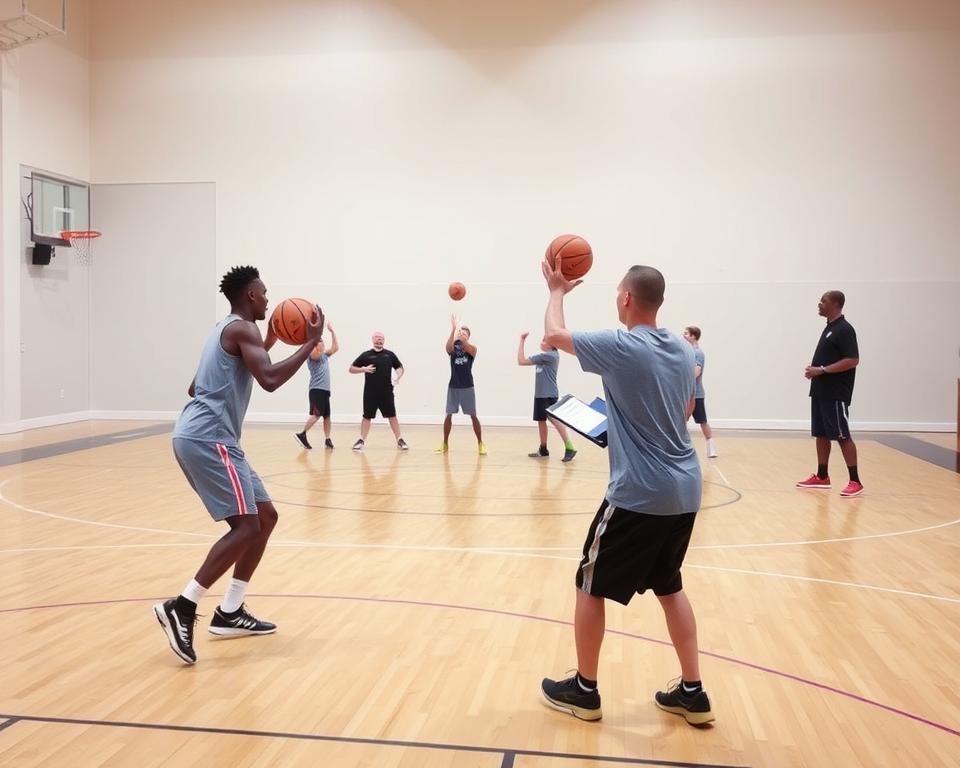 técnicas de treinamento de basquete