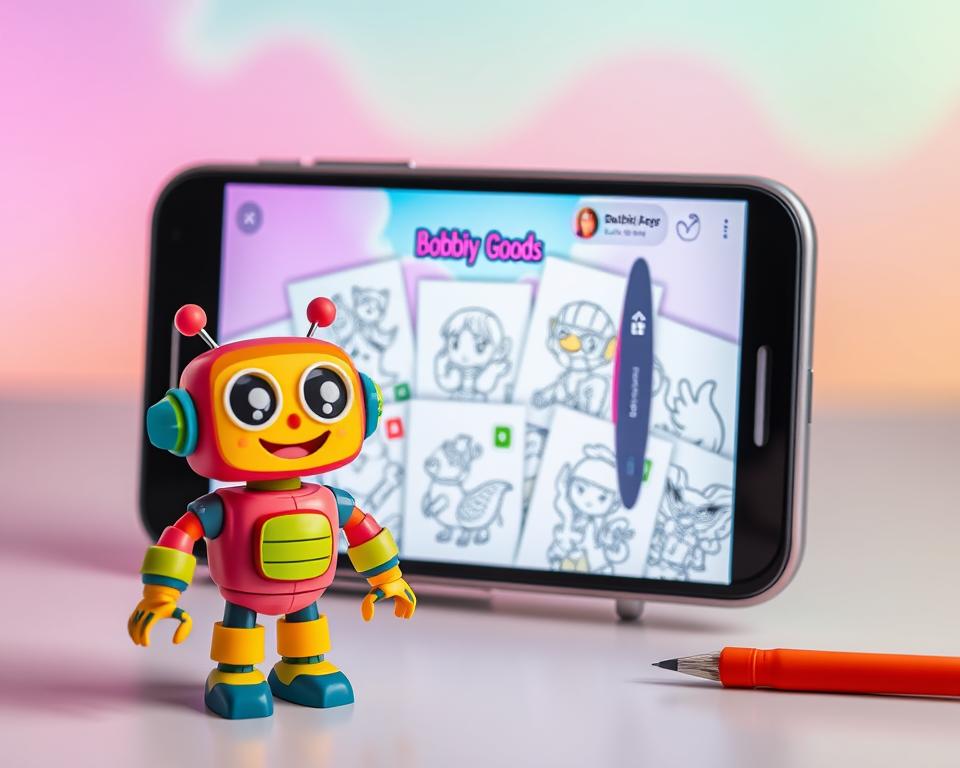 Aplicativo de colorir Bobbie Goods gratuito e online
