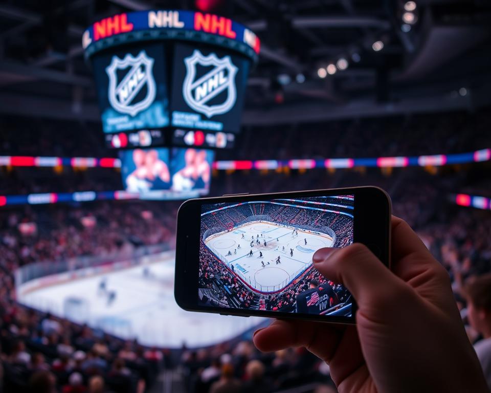 Assista NHL ao vivo grátis pelo celular