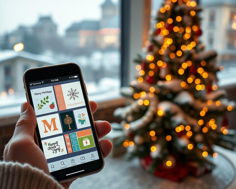 aplicativos para criar cartões de natal