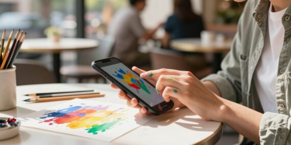 Aprenda a pintar com o celular e libere sua criatividade