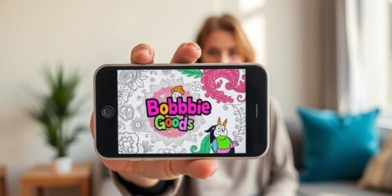 App grátis de colorir Bobbie Goods no Celular