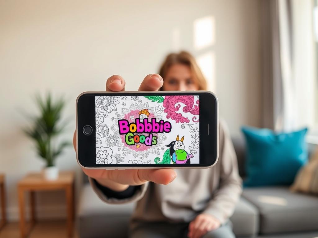 App grátis de colorir Bobbie Goods no Celular