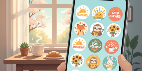Melhores Apps Grátis de Figurinhas de Bom Dia