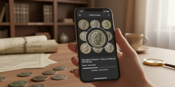 Identifique moedas antigas raras com estes apps grátis