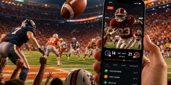 App grátis para acompanhar College Football ao vivo: veja jogos, touchdowns e tudo pelo celular
